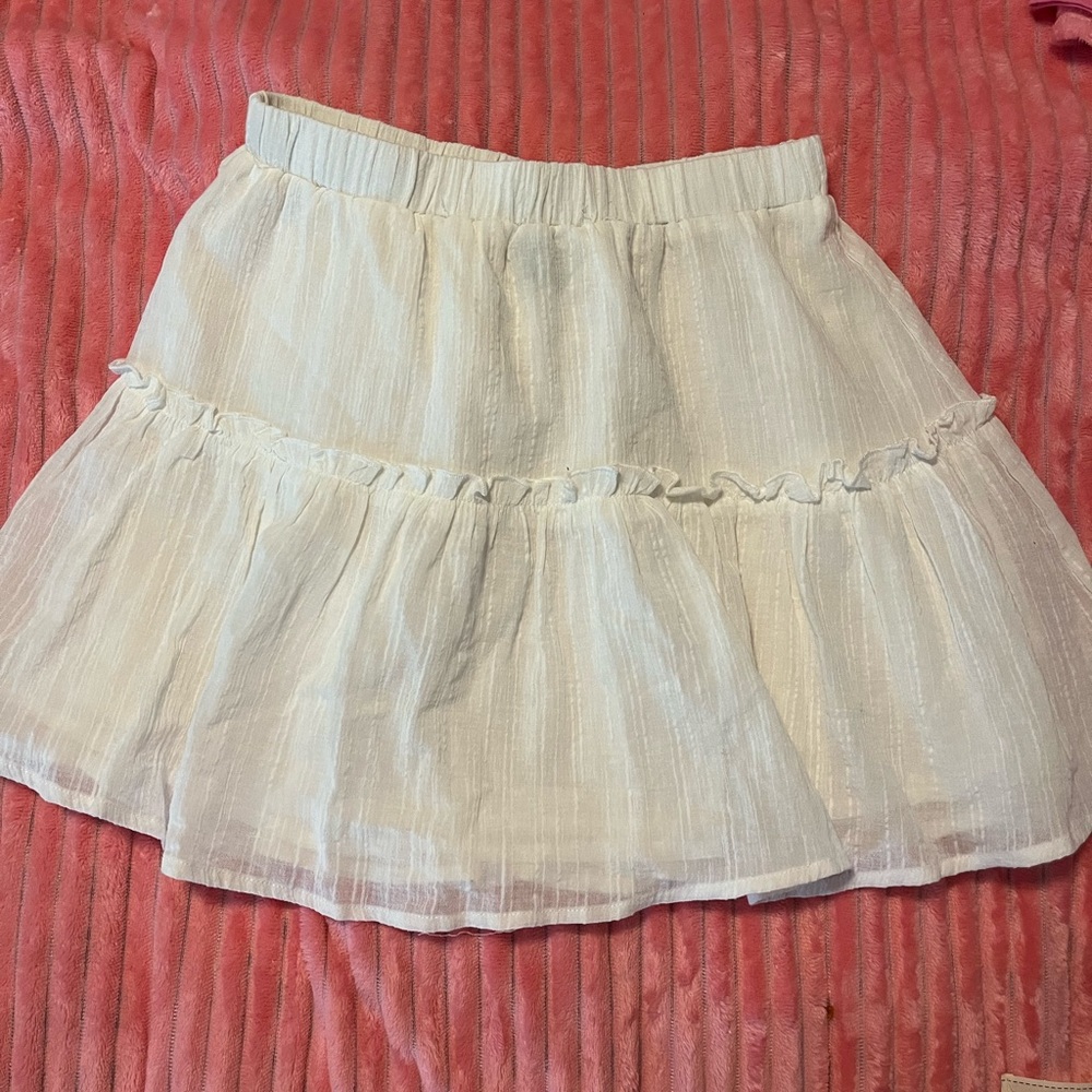 white skirt